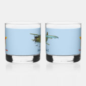 Sowjetisch Antonov An-2 Biplane Whiskyglas (Rechts)