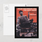 Sowjetisch Postkarte (Vorne/Hinten)