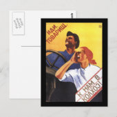 Sowjetisch Postkarte (Vorne/Hinten)