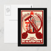 Sowjetisch Postkarte (Vorne/Hinten)