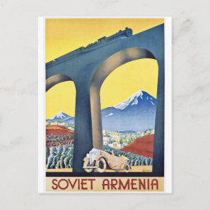 Sowjetische Armenien Eisenbahnbrücke Postkarte