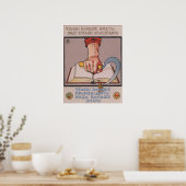 Sowjetische Bildungspropagandaplakat Poster (Küche)