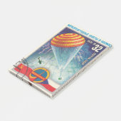 sowjetische-Briefmarke Interkosmos Post-it Klebezettel (angewinkelt)
