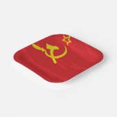 Sowjetische Flagge Pappteller (Gewinkelt)