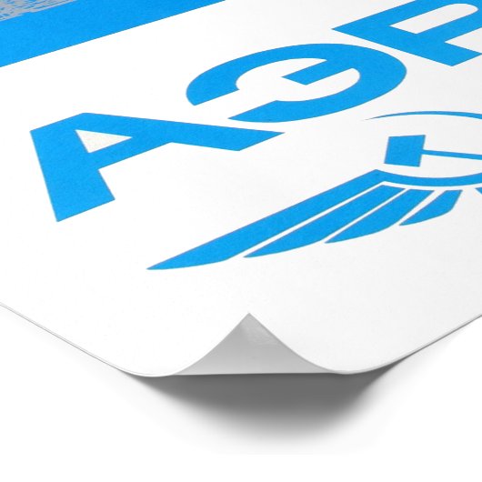 sowjetische Fluggesellschaften. Poster (Ecke)