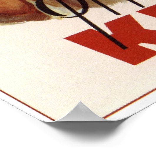 Sowjetische Fruchtkavaswerbung 1959 Poster (Ecke)