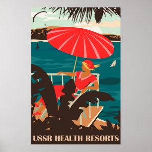 Sowjetische Gesundheits-Resorts Poster