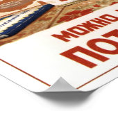 Sowjetische Getränke- und Lebensmittelwerbung 1954 Poster (Ecke)