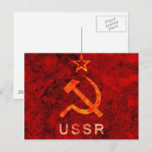 sowjetische Gewerkschaft Postkarte (Vorne/Hinten)