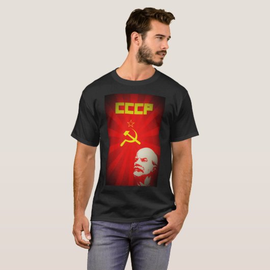 sowjetische kommunistische Propaganda Vintages f T-Shirt (Vorne ganz)