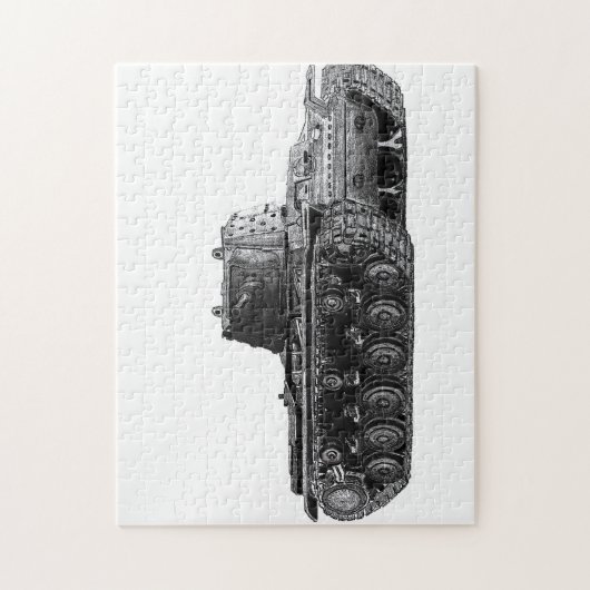 Sowjetische Laubsäge des Behälters KV1 Puzzle (Vertikal)