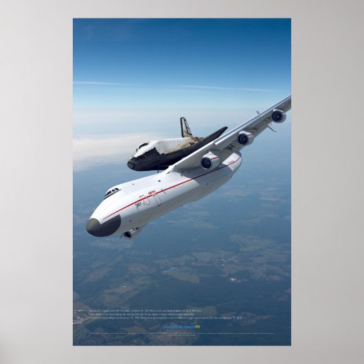 Sowjetische Luftfahrt: An-225 und Buran Poster (Vorne)
