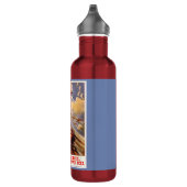 Sowjetische Luftwaffenpropagandakunst auf Edelstahlflasche (Rechts)