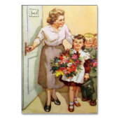 Sowjetische Postkarte für den Schulurlaub Tischnummer (Vorderseite)