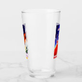 sowjetische Raumfahrtpropaganda Bierglas Glas (Links)