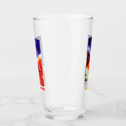 sowjetische Raumfahrtpropaganda Bierglas Glas (Rechts)