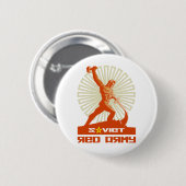 Sowjetische rote Armee-Skulptur Button (Vorne & Hinten)