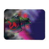 Sowjetische Science Fiction Robot Print. Magnet (Horizontal)