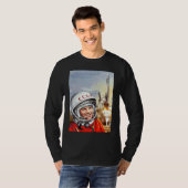Sowjetischer Gagarin Kosmonaut Raumfahrtprogramm V T-Shirt (Vorne ganz)