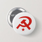 Sowjetischer Hammer und Sichelentwurf Button (Vorne & Hinten)