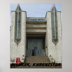 Sowjetischer Hochzeitspalast, Bischkek Frunse, Kir Poster