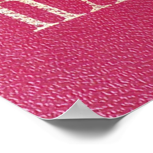 sowjetischer Pass Poster (Ecke)