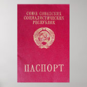 sowjetischer Pass Poster (Vorne)