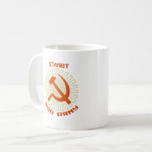 Sowjetischer rote Armee-Hammer u. Sichel 2 Kaffeetasse (Vorderseite Links)