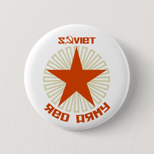 Sowjetischer rote Armee-Stern Button (Vorderseite)