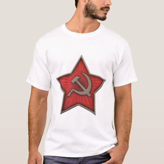 Sowjetischer Stern-Hammer und Sichel-Kommunist T-Shirt (Vorderseite)