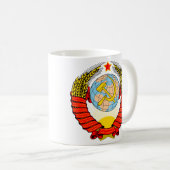 Sowjetisches Emblem Kaffeetasse (VorderseiteRechts)