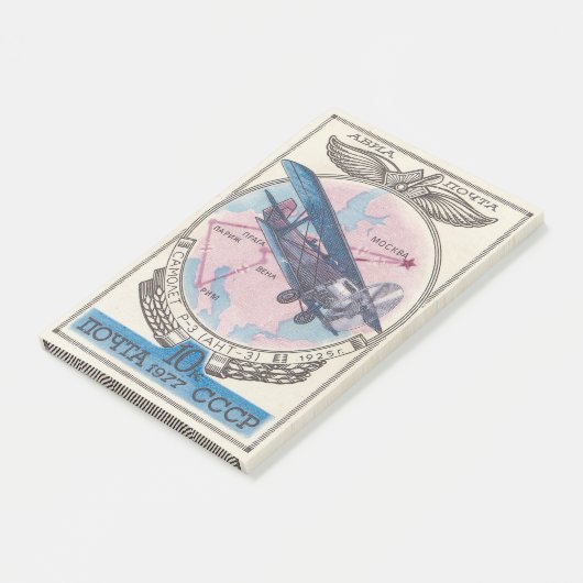 sowjetisches Flugzeug ANT 3 Post-it Klebezettel (angewinkelt)