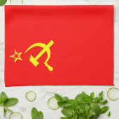 sowjetisches kommunistisches Landesflaggetuch Küchentuch (Gefaltet)