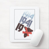 Sowjetisches Plakat Mousepad (Mit Mouse)