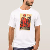 Sowjetisches Propaganda-Plakat T-Shirt (Vorderseite)