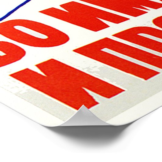 sowjetisches Propaganda-Poster Poster (Ecke)