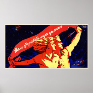 sowjetisches Propaganda-Poster Poster