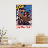 Sowjetisches Propagandaplakat Rote Armee nach West Poster (Küche)