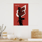 Sowjetisches Propagandaplakat -Sieg über Deutschla Poster (Küche)