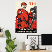 Sowjetisches Propagandaposter - Haben Sie sich ang Poster (Heimbüro)