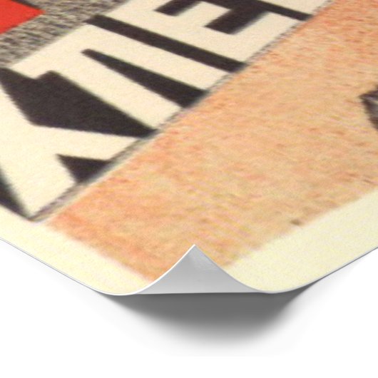 sowjetisches Propagandaposter von Kolkhoz 1930 Poster (Ecke)