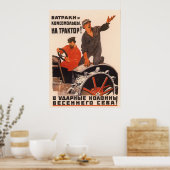 sowjetisches Propagandaposter von Kolkhoz 1931 Poster (Küche)