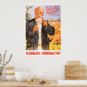 sowjetisches Propagandaposter von Kolkhoz 1955 Poster (Küche)