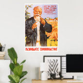 sowjetisches Propagandaposter von Kolkhoz 1955 Poster (Heimbüro)