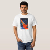 Sowjetisches Raum-Propaganda-Plakat-Shirt T-Shirt (Vorne ganz)