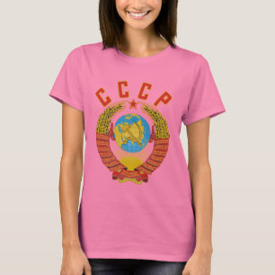 Sowjetisches Wappen den T - Shirt der CCCP Frauen