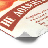 Sowjetisches Werbeplakat Poster (Ecke)