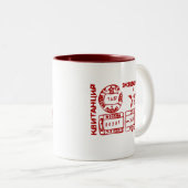 Sowjetpostmark Zweifarbige Tasse (VorderseiteRechts)