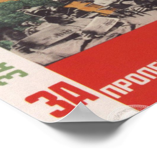 Sowjetpropaganda Poster (Ecke)