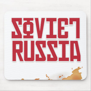 Sowjetrussland Vintage-Reiseposter Mousepad